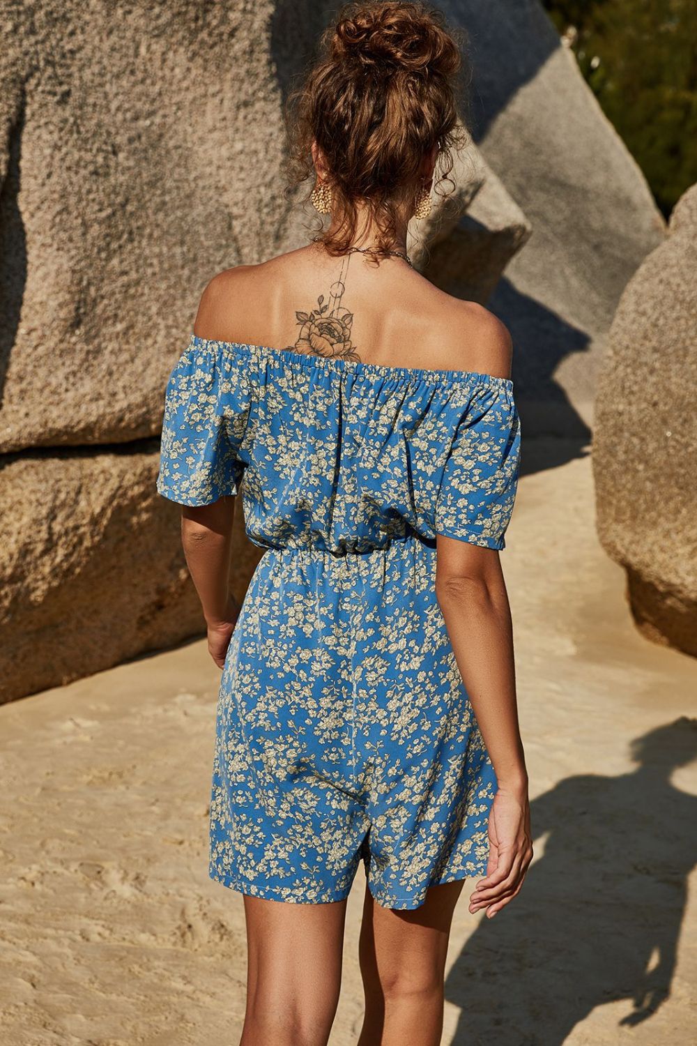 Floral Off-Shoulder Romper