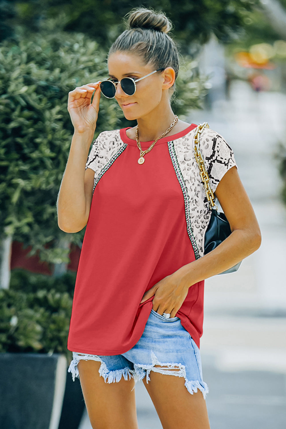 Snakeskin Baseball Tee