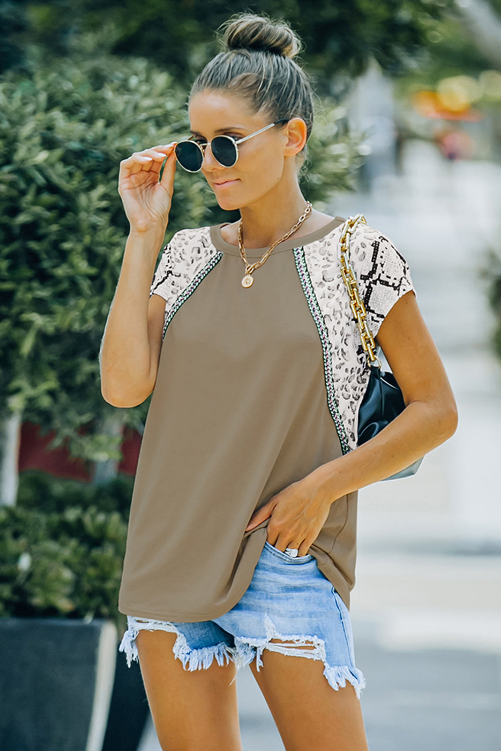 Snakeskin Baseball Tee